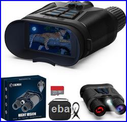 4K Night Vision Binoculars, 40MP Infrared Night Vision Goggles, 8X Zoom, 3 HD