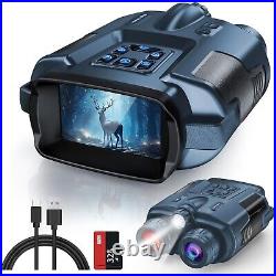 4K Night Vision Binoculars, Infrared Night Vision Goggles, 3'' Screen Binoculars