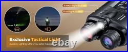 4K Night Vision Binoculars Tactical Light 5000mAh Infrared Vision Night Goggle