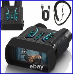 4K Night Vision Binoculars for Adults, 1312FT Night Vision Goggles 8X Digital Zo