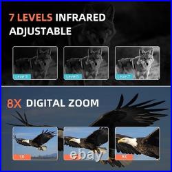 4K Night Vision Binoculars for Adults, 1312FT Night Vision Goggles 8X Digital Zo