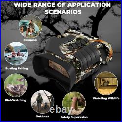 4K Night Vision Goggles- 10X Optical & 8X Digital Zoom, 1315FT Infrared Range, R