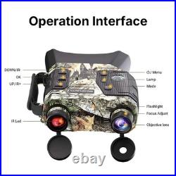 4K Night Vision Goggles 1300FT Range Flashlight Compass 5000mAh Battery