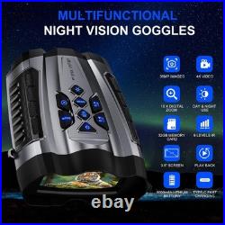 4K Night Vision Goggles, 16X Zoom Binoculars, 1000FT Range, Rechargeable Battery 4K Night Vision Goggles, 16X Zoom Binoculars, 1000FT Range, Rechargeable Battery