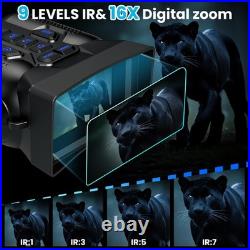 4K Night Vision Goggles, 3.0 HD Display Night Vision Binoculars, Portable 9