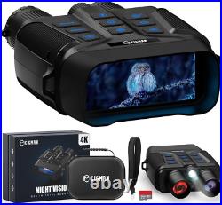 4K Night Vision Goggles, 3.99 Large Screen, 5000Mah Battery (Up to 18 Hours), F