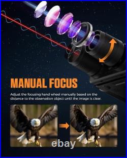 4K Night Vision Goggles, 3.99 Large Screen, 5000Mah Battery (Up to 18 Hours), F