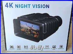 4K Night Vision Goggles 4.5'' Large Screen Binoculars with WiFi & App Control