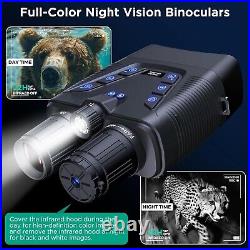 4K Night Vision Goggles-58MP Full-Color Binoculars with10,000mAh, 1968FT Viewing