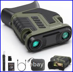 4K Night Vision Goggles 80X Magnification, 10X Optical Zoom, 1315FT Range, 64G