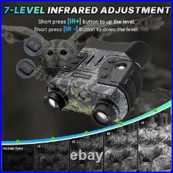 4K Night Vision Goggles 8X Zoom, 1300FT Range for Camping & Security Enthus