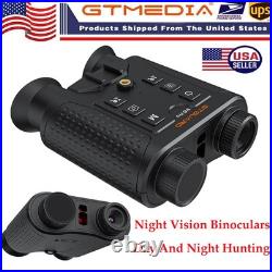 4K Night Vision Goggles 8X Zoom Night Vision Binoculars with LRF for Hunting NEW