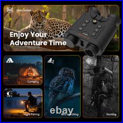 4K Night Vision Goggles 8X Zoom Night Vision Binoculars with LRF for Hunting NEW