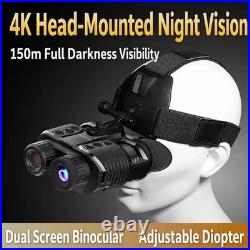 4K Night Vision Goggles Binoculars Head Mounted 7x Digital Zoom Outdoor 4K Night Vision Goggles Binoculars Head Mounted 7x Digital Zoom Outdoor
