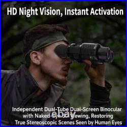 4K Night Vision Goggles Binoculars Head Mounted 7x Digital Zoom Outdoor