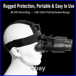 4K Night Vision Goggles Binoculars Head Mounted 7x Digital Zoom Outdoor 4K Night Vision Goggles Binoculars Head Mounted 7x Digital Zoom Outdoor