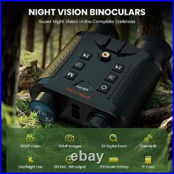 4K Night Vision Goggles Digital LRF Head Mounted Hunting Rechargeable Binoculars 4K Night Vision Goggles Digital LRF Head Mounted Hunting Rechargeable Binoculars