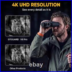 4K Night Vision Goggles Head Mounted 984FT Rechargeable IR Digital Binoculars US