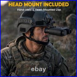 4K Night Vision Goggles Head Mounted 984FT Rechargeable IR Digital Binoculars US