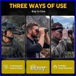 4K Night Vision Goggles Head Mounted 984FT Rechargeable IR Digital Binoculars US