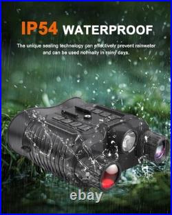 4K Night Vision Goggles Head Mounted Binoculars 8X Zoom, 1312ft Range, Saves