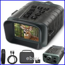 4K Night Vision Goggles IR Digital Binoculars For Darkness Sunreillance 18X Zoom