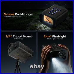 4K Night Vision Goggles IR Digital Binoculars For Darkness Sunreillance 18X Zoom