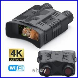 4K Night Vision Goggles Infrared Digital 10X Zoom Full HD Binoculars Photo Video