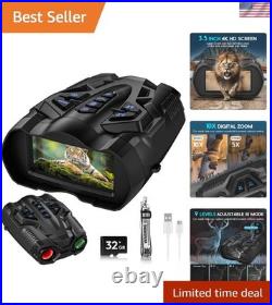 4K Night Vision Goggles for Adults, 10X Zoom Night Vision Binoculars with 1000