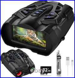 4K Night Vision Goggles for Adults, 10X Zoom Night Vision Binoculars with 1000