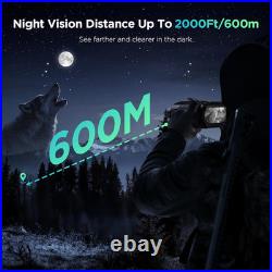 4K Night Vision Goggles for Adults, 2000FT Infrared Night Vision Binoculars with