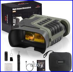 4K Night Vision Goggles, up to 80X Total Magnification, 64GB TF Card, 1315FT