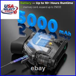 4K Night Vision Goggles, up to 80X Total Magnification, 64GB TF Card, 1315FT Inf