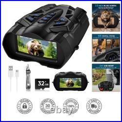 4K Night Vision Goggles with 16X Zoom & 1000FT Infrared Perfect for Adventures