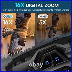4K Night Vision Goggles with 16X Zoom & 1000FT Infrared Perfect for Adventures