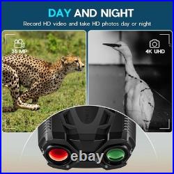 4K Night Vision Goggles with 16X Zoom & 1000FT Infrared Perfect for Adventures