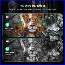 4K Night Vision Goggles with 2000FT Range, 8X Zoom, and 64GB Card