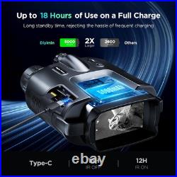 4K Night Vision Goggles with 2000FT Range, 8X Zoom, and 64GB Card