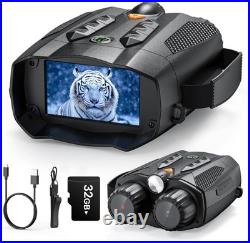 4K Night Vision Goggles with 875 Yards Range & 10X Zoom Must-Have for Hunters