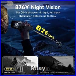 4K Night Vision Goggles with 875 Yards Range & 10X Zoom Must-Have for Hunters