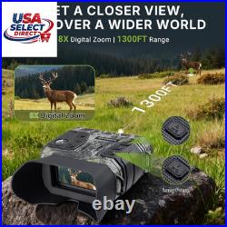 4K Night Vision Goggles with 8X Digital Zoom & 5000mAh Battery
