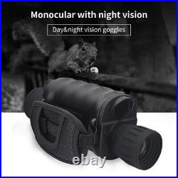 4x Digital Monocular Night Vision Goggles Zoom 1080P Video Photo Recorder New