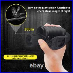 4x Digital Monocular Night Vision Goggles Zoom 1080P Video Photo Recorder New