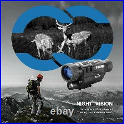 5X40 Monocular Night Vision IR 100% Darkness NVG Camera Video Recorder with 16G