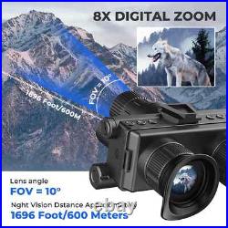 600m 4K Night Vision Hunting Binoculars Head Mounted Helmet 8x Zoom Goggles 600m 4K Night Vision Hunting Binoculars Head Mounted Helmet 8x Zoom Goggles