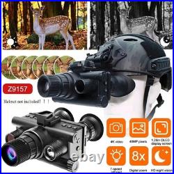 64G 4K Head-mounted Night Vision Goggle 8X Digital Zoom Infrared Binocular Z9157 64G 4K Head-mounted Night Vision Goggle 8X Digital Zoom Infrared Binocular Z9157