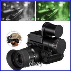 6x Zoom IP66 Night Vision Goggles Monocular Green For Helmet Hunting Observation