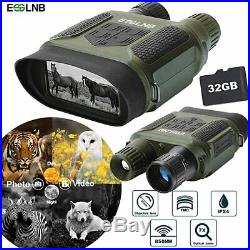 7X31 Night Vision Goggles Binoculars 400m/1300ft for Darkness Photo Video Record