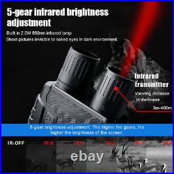 850nm Binoculars Day/Night Vision Infrared 1080P HD Goggles With 4X Digital Zoom