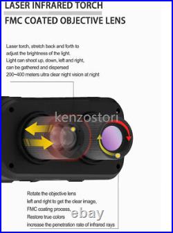 850nm Infrared Night Vision Goggles Hunting Binoculars 10X Zoom IR Camera Record